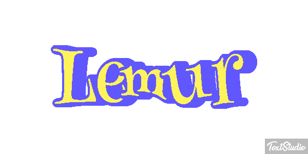 Lemur Effetto testo