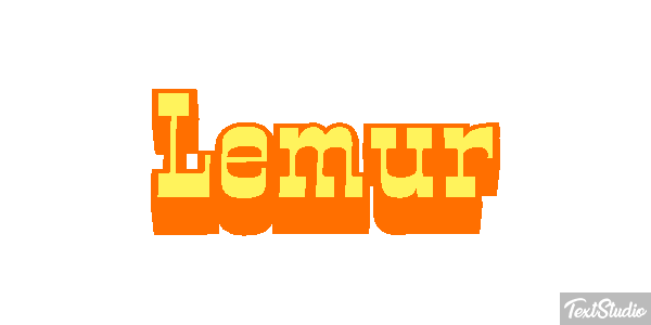 Lemur Effetto testo