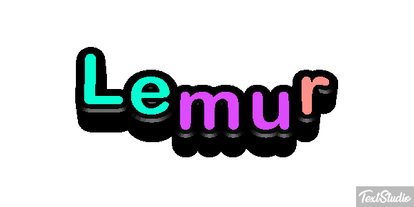 Lemur Effetto testo