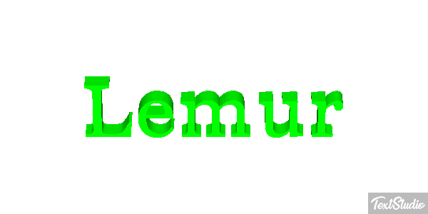 Lemur Effetto testo