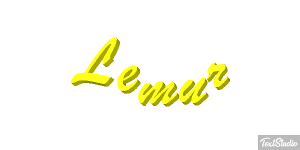 Lemur Effetto testo
