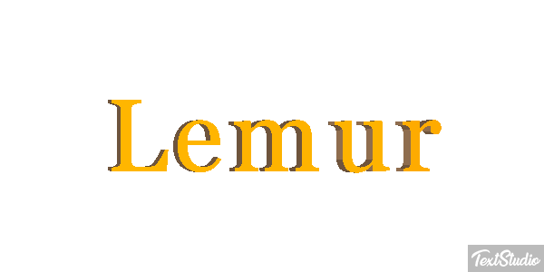 Lemur Effetto testo