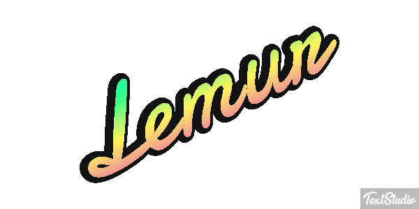 Lemur Effetto testo