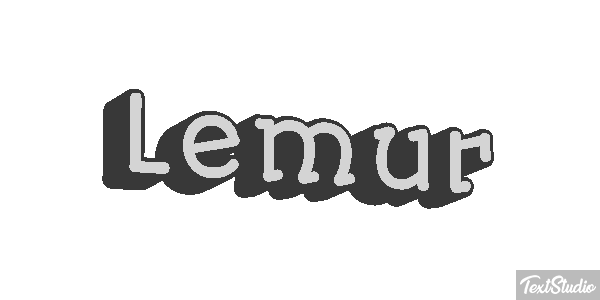 Lemur Effetto testo