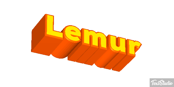 Lemur Effetto testo