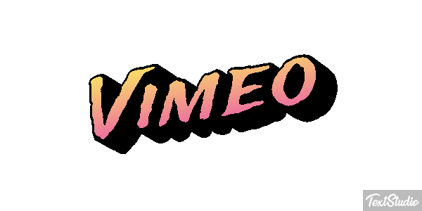 Vimeo Efecto de texto