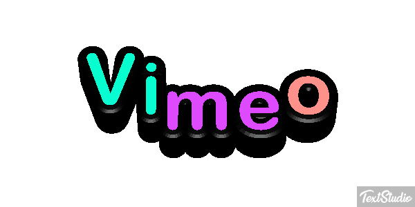 Vimeo Efecto de texto