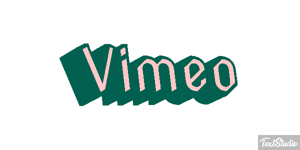 Vimeo Efecto de texto