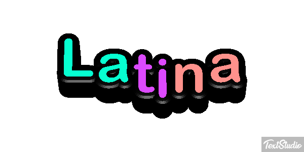 Latina Efecto de texto