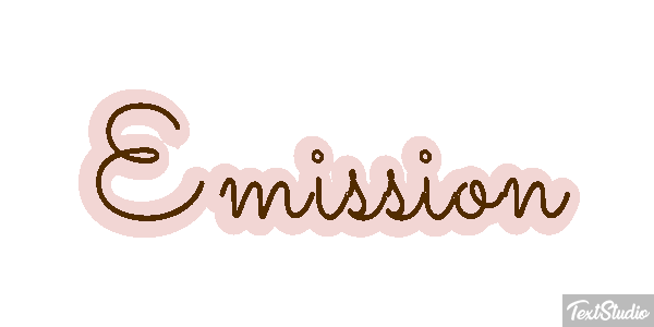 Emission Текстовый эффект
