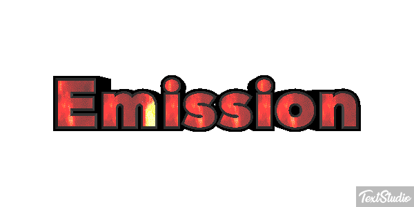 Emission Текстовый эффект