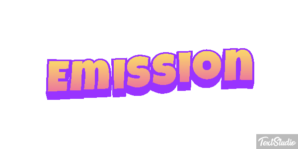 Emission Текстовый эффект