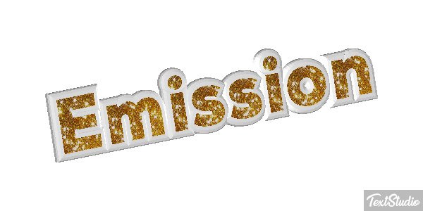 Emission Текстовый эффект