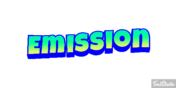 Emission Текстовый эффект