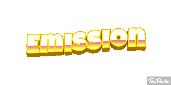 Emission Текстовый эффект