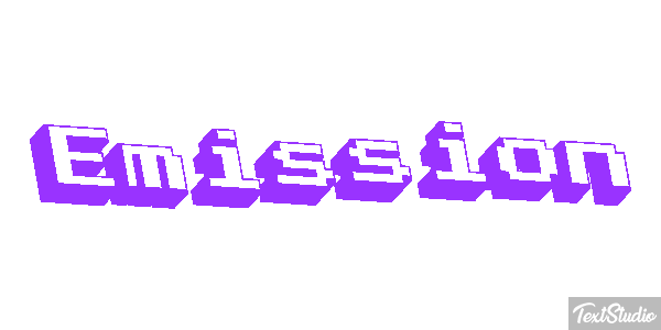 Emission Текстовый эффект