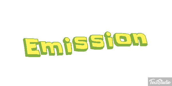 Emission Текстовый эффект