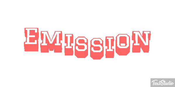 Emission Текстовый эффект