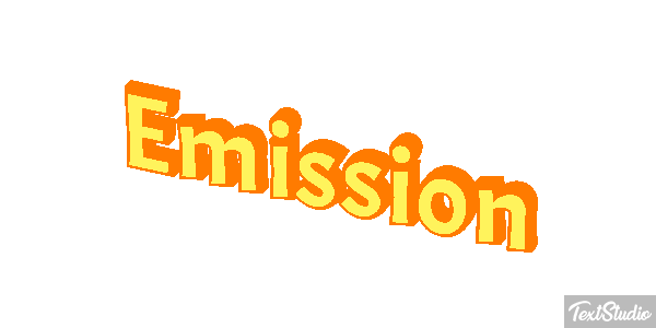 Emission Текстовый эффект