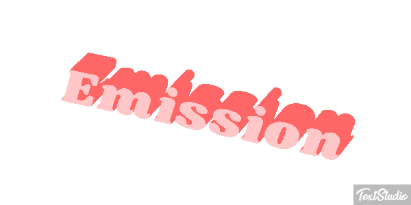 Emission Текстовый эффект