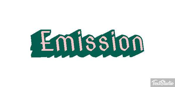 Emission Текстовый эффект