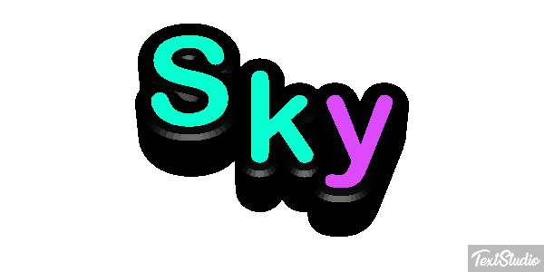 Sky テキスト効果