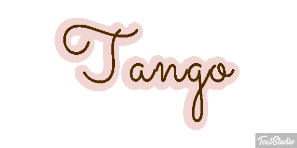 Tango Текстовый эффект