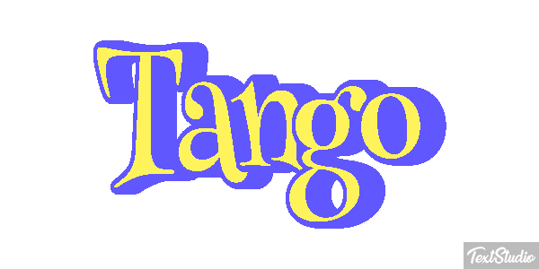 Tango Текстовый эффект