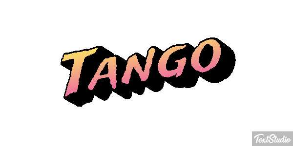 Tango Текстовый эффект