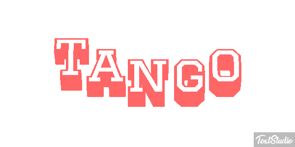 Tango Текстовый эффект