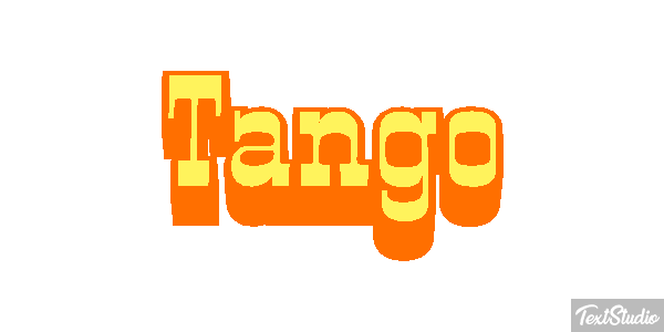 Tango Текстовый эффект