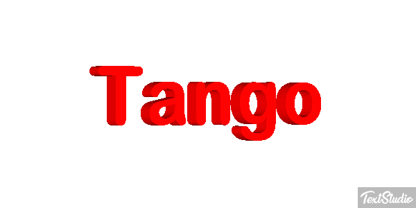Tango Текстовый эффект