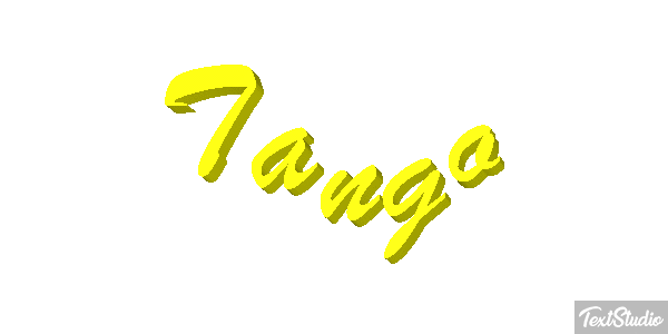 Tango Текстовый эффект