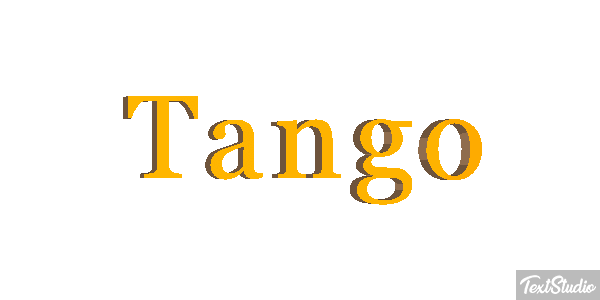Tango Текстовый эффект