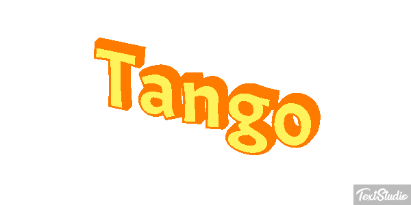 Tango Текстовый эффект