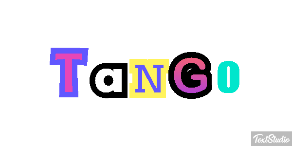 Tango Текстовый эффект