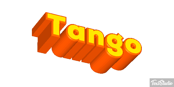 Tango Текстовый эффект