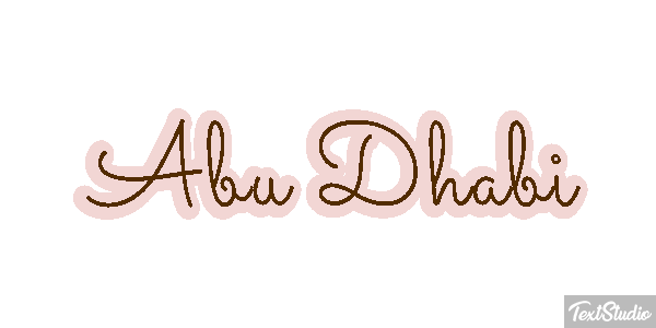 Abu Dhabi Efekt tekstowy