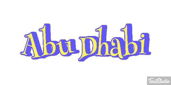 Abu Dhabi Efekt tekstowy