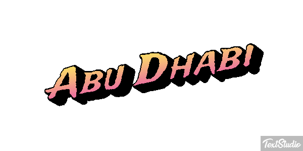 Abu Dhabi Efekt tekstowy