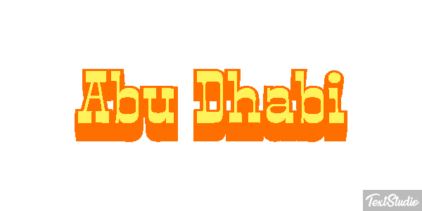Abu Dhabi Efekt tekstowy