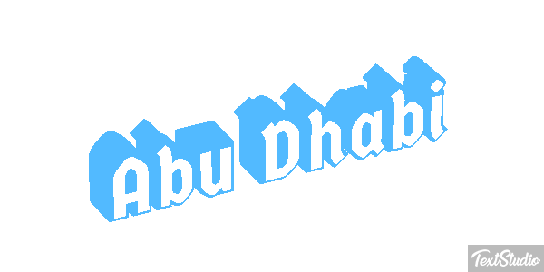 Abu Dhabi Efekt tekstowy