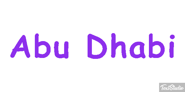 Abu Dhabi Efekt tekstowy