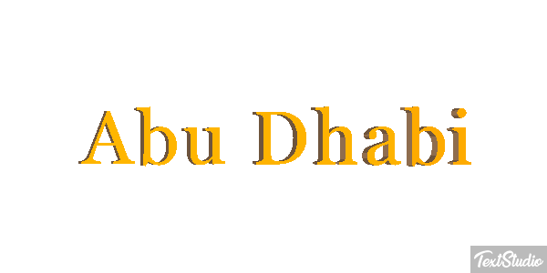 Abu Dhabi Efekt tekstowy