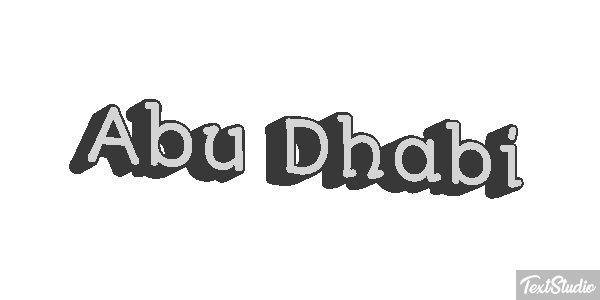 Abu Dhabi Efekt tekstowy