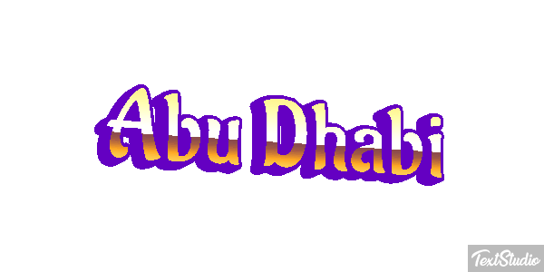 Abu Dhabi Efekt tekstowy