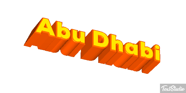 Abu Dhabi Efekt tekstowy