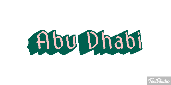 Abu Dhabi Efekt tekstowy