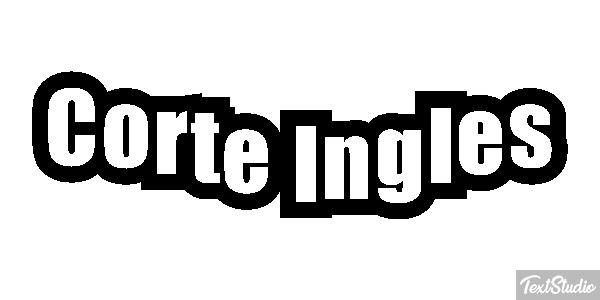 Corte Inglès Effetto testo