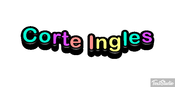 Corte Inglès Effetto testo